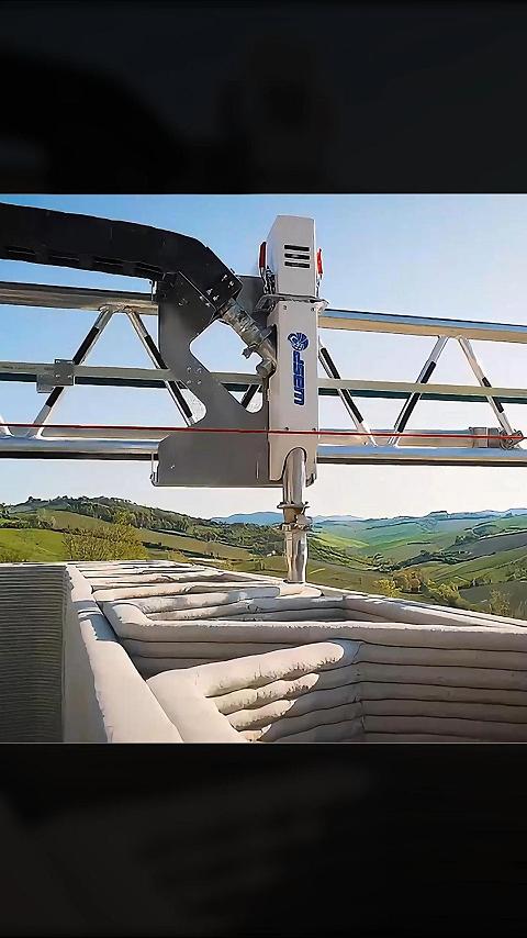 震撼！大型4机械臂建筑3D打印机协同开工